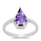 Anillo de Plata con Amatista de Marruecos