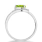 Anillo de Plata con Peridoto de Changbai