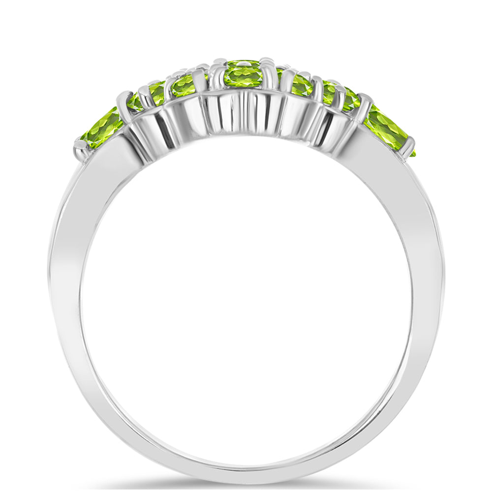 Anillo de Plata con Peridoto de Changbai 2 