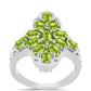 Anillo de Plata con Peridoto de Changbai