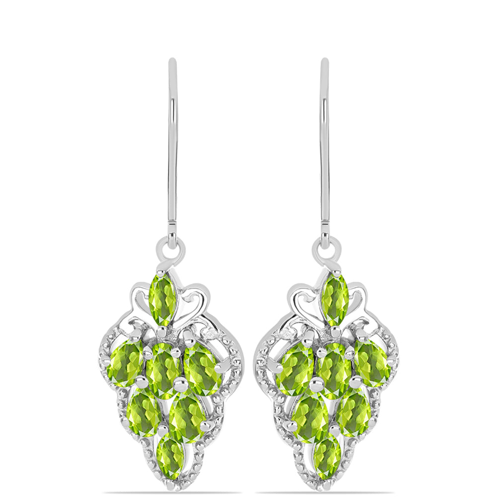 Pendientes de Plata con Peridoto de Changbai 1 