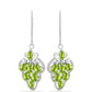 Pendientes de Plata con Peridoto de Changbai