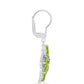 Pendientes de Plata con Peridoto de Changbai