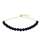 Pulsera de Plata Bañada en Oro con Ónix negro de Suwar