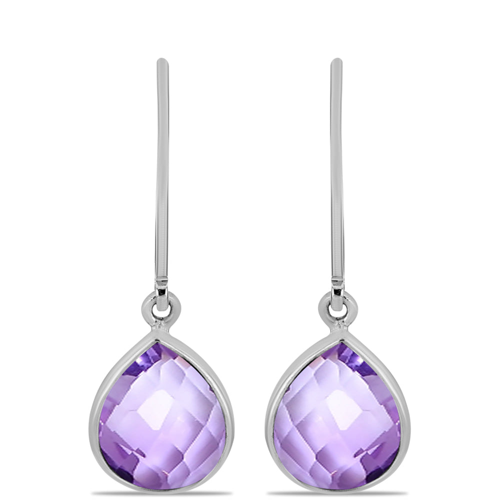 Pendientes de Plata con Amatista Rosa de Francia 1 
