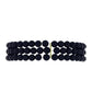 Pulsera de Plata Bañada en Oro con Ónix negro de Suwar