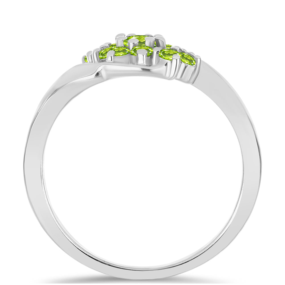Anillo de Plata con Peridoto de Changbai