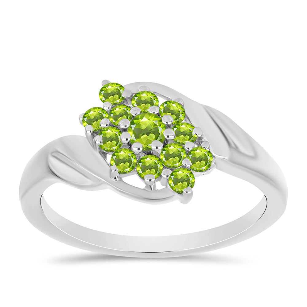 Anillo de Plata con Peridoto de Changbai