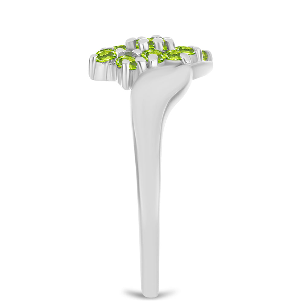 Anillo de Plata con Peridoto de Changbai 4 