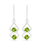 Pendientes de Plata con Peridoto de Changbai