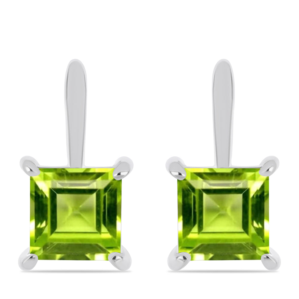 Pendientes de Plata con Peridoto de Changbai