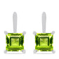 Pendientes de Plata con Peridoto de Changbai