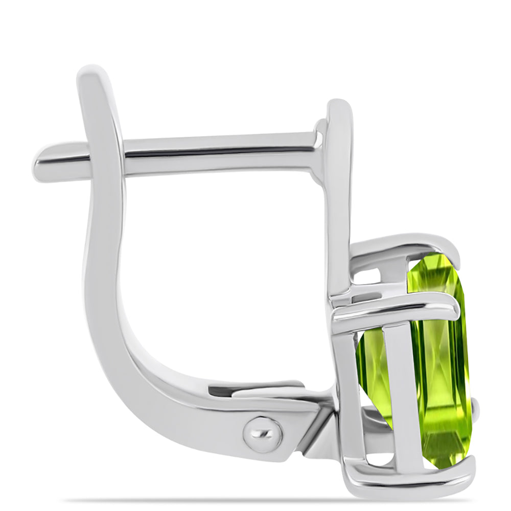 Pendientes de Plata con Peridoto de Changbai 2 