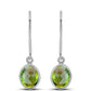 Pendientes de Plata con Peridoto de Changbai