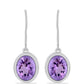 Pendientes de Plata con Amatista Rosa de Francia