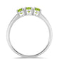 Anillo de Plata con Peridoto de Changbai