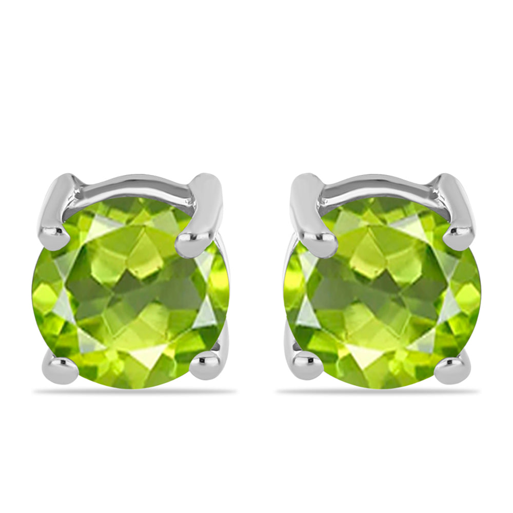 Pendientes de Plata con Peridoto de Changbai 1 