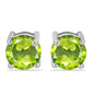 Pendientes de Plata con Peridoto de Changbai