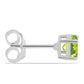 Pendientes de Plata con Peridoto de Changbai