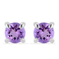 Pendientes de Plata con Amatista Rosa de Francia