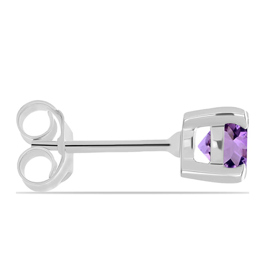 Pendientes de Plata con Amatista Rosa de Francia