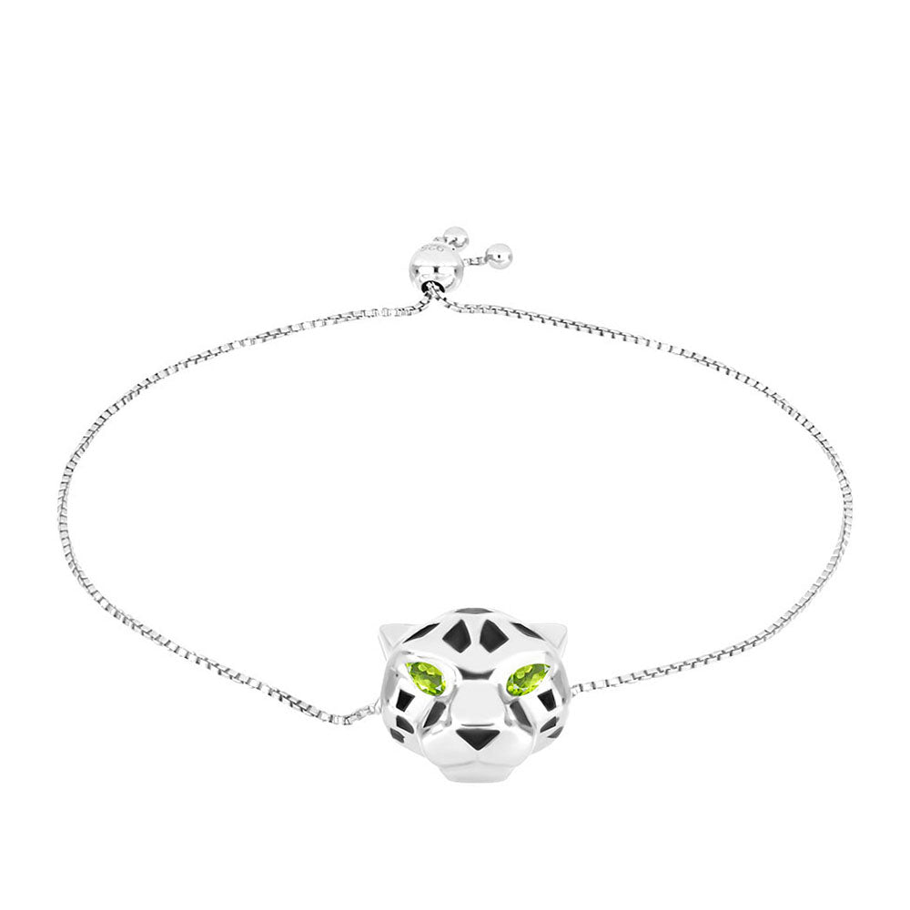 Pulsera de Plata con Peridoto de Changbai
