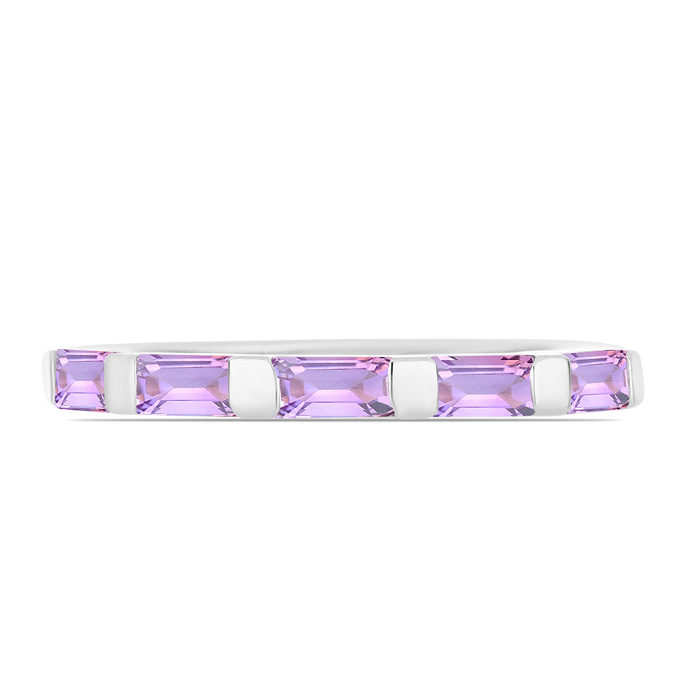 Anillo de Plata con Amatista Rosa de Francia 2 