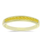Anillo de Plata Bañada en Oro con Zafiro Amarillo Rosebery