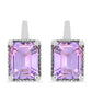 Pendientes de Plata con Amatista Rosa de Francia
