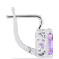 Pendientes de Plata con Amatista Rosa de Francia