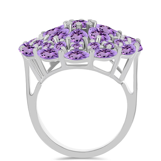 Anillo de Plata con Amatista Rosa de Francia