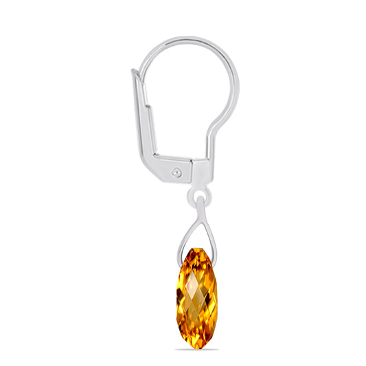 Pendientes de Plata con Citrino de los Montes Urales