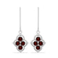 Pendientes de Plata con Granate Barton