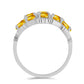 Anillo de Plata con Citrino de los Montes Urales