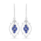 Pendientes de Plata con Tanzanita