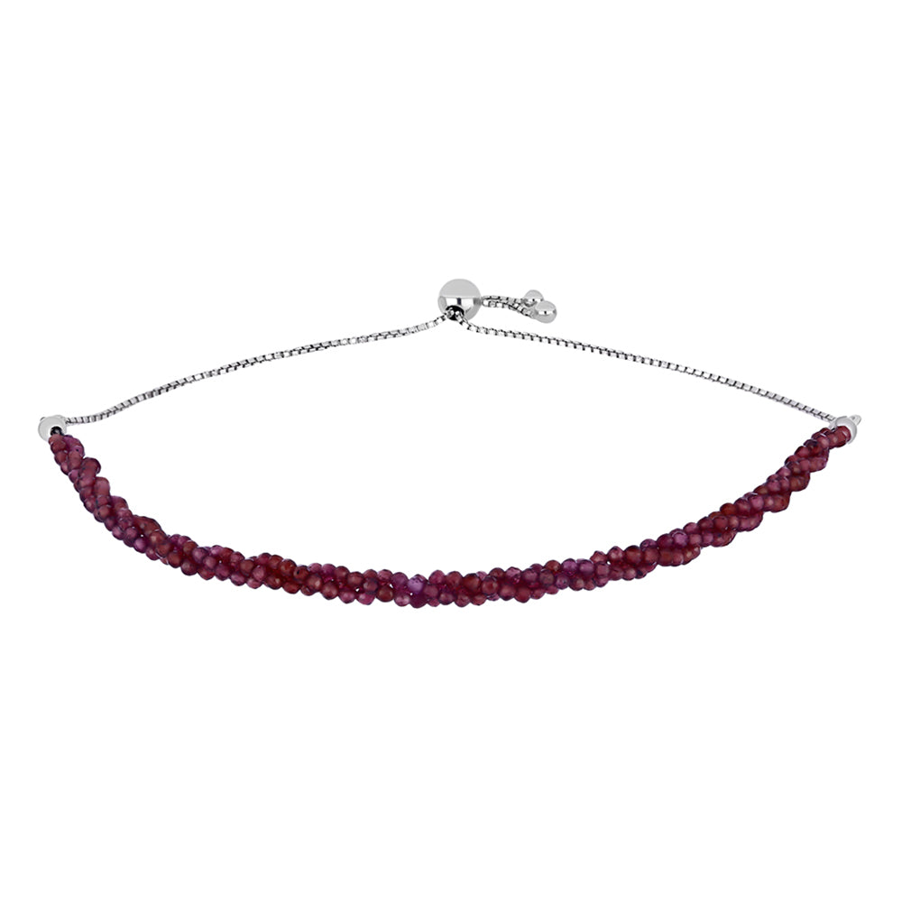 Pulsera de Plata con Granate Barton
