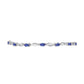 Pulsera de Plata con Tanzanita y Topacio Blanco