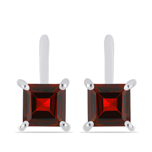 Pendientes de Plata con Granate Barton