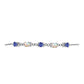 Pulsera de Plata con Tanzanita y Ópalo Etíope de Lega Dembi