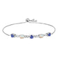 Pulsera de Plata con Tanzanita y Ópalo Etíope de Lega Dembi