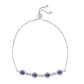 Pulsera de Plata con Tanzanita y Topacio Blanco