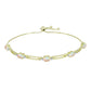 Pulsera de Plata Bañada en Oro con Ópalo Etíope de Lega Dembi y Topacio Blanco