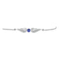 Pulsera de Plata con Tanzanita y Topacio Blanco