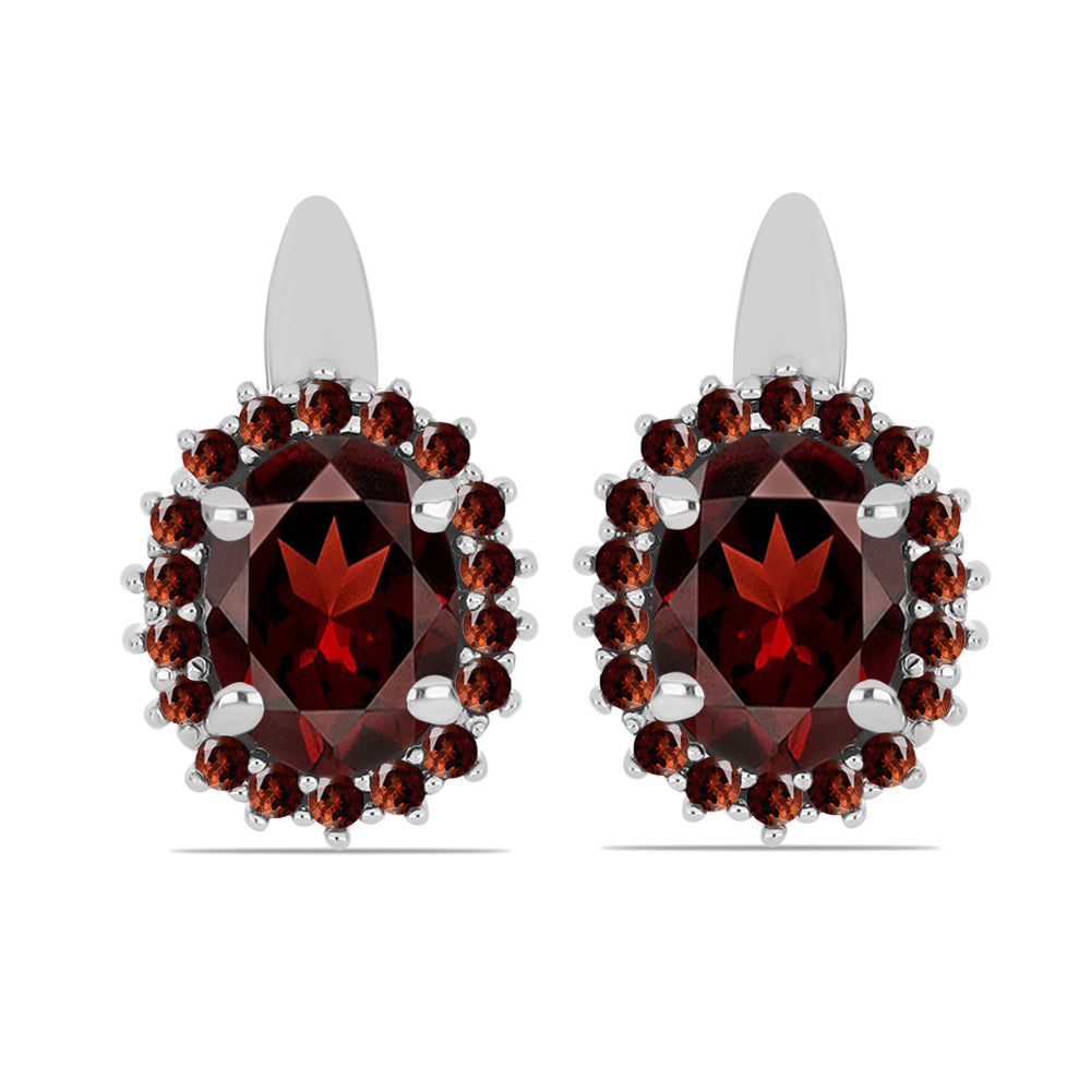 Pendientes de Plata con Granate Barton 1 