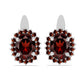 Pendientes de Plata con Granate Barton