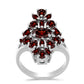 Anillo de Plata con Granate Barton