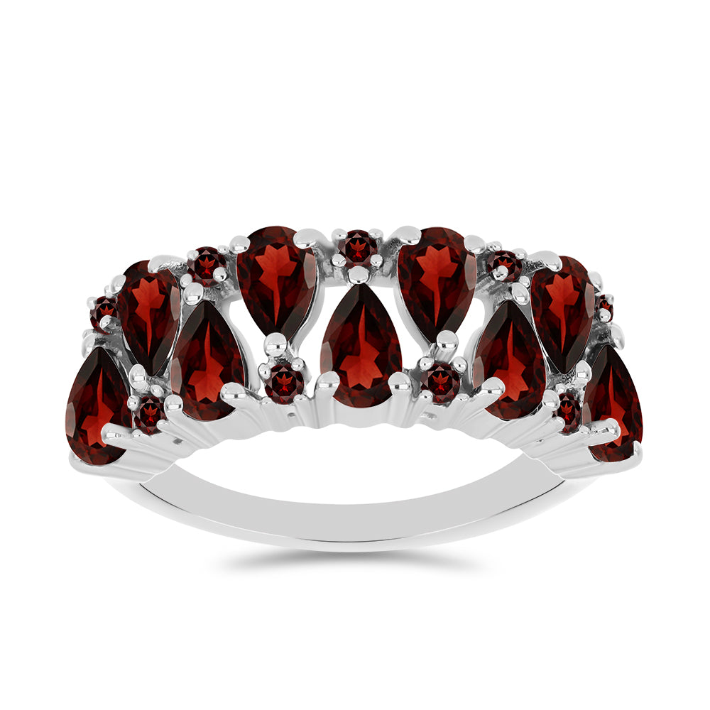 Anillo de Plata con Granate Barton 1 