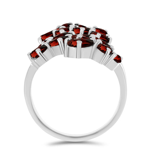 Anillo de Plata con Granate Barton