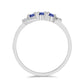 Anillo de Plata con Tanzanita y Topacio Blanco