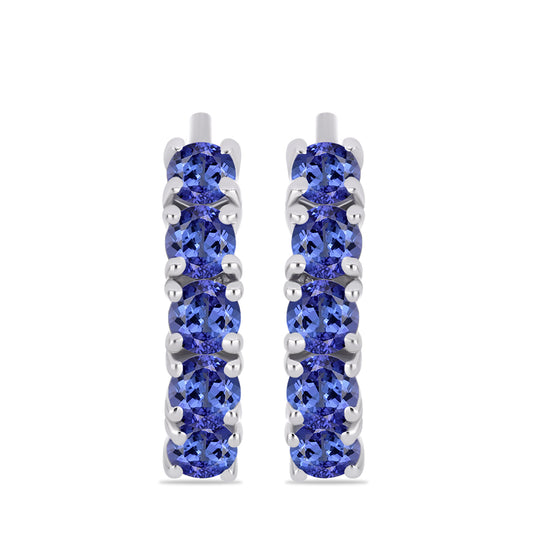 Pendientes de Plata con Tanzanita